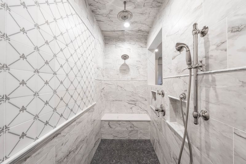 Tile Accent Wall in Shower